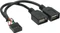 InLine intern 9-Pin USB 2.0 auf 2x USB-A 2.0 Buchse, Adapterkabel Vorschaubild