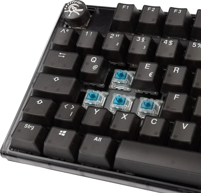 Ducky One 3, Aura Black, TKL, LEDs RGB, MX RGB BLUE, USB, UK