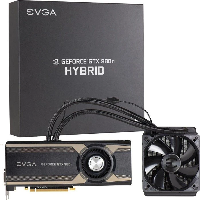 EVGA GeForce GTX 980 Ti Hybrid, 6GB GDDR5, DVI, HDMI, 3x DP