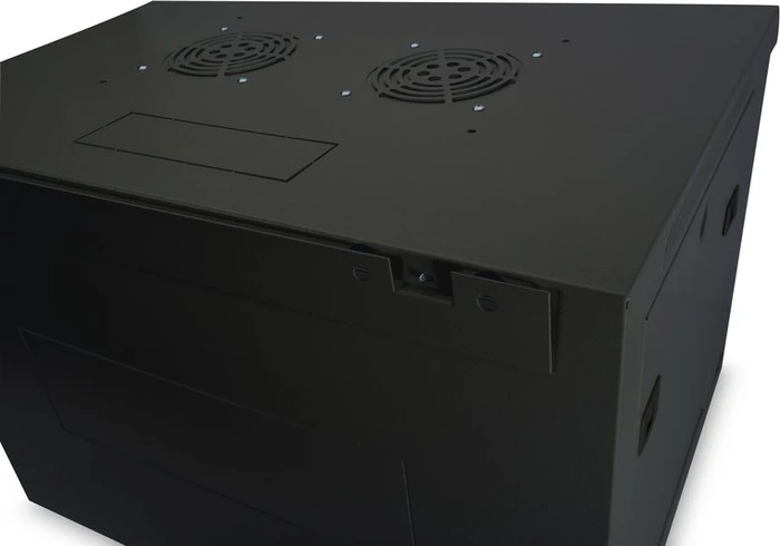 Digitus Professional Dynamic Basic Serie Wandschrank 16HE, Sicherheitsglastür, IP2X, schwarz, 450mm tief