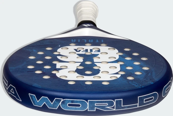 adidas FRA OLP WC2026 Padel-Tennisschläger collegiate gold/victory blue/semi blue burst/white