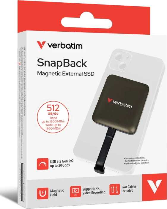 Verbatim Snapback, Mocha Metallic, 512GB, USB-C 3.2