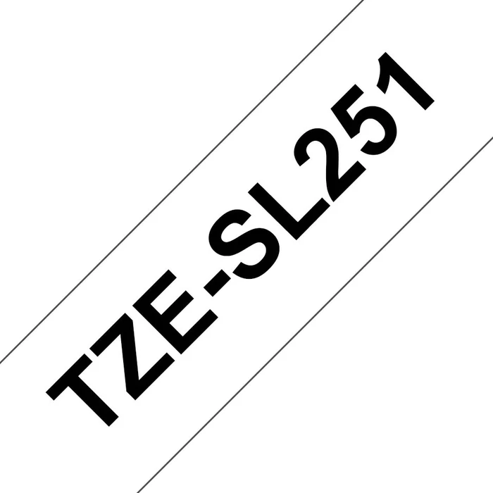 Brother TZe-SL251 Beschriftungsband, 24mm, schwarz/weiß