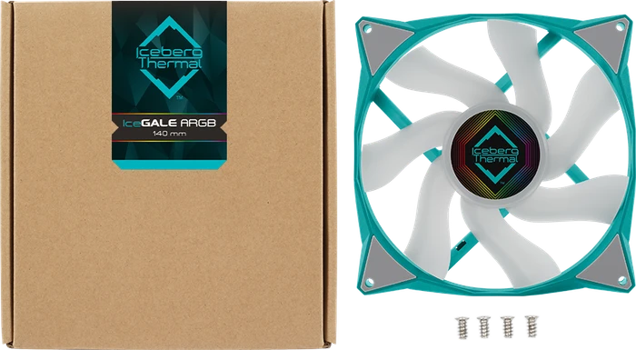 Iceberg Thermal IceGALE ARGB, Teal, 140mm