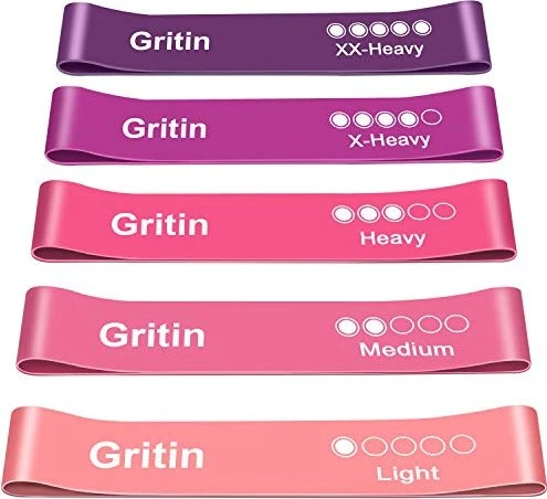 Gritin Fitness Widerstandsband rosa/violett