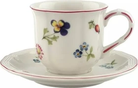 Villeroy & Boch Petite Fleur Kaffeetasse mit Untertasse, 2-tlg.
