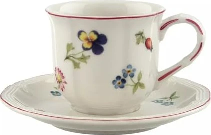 Villeroy & Boch Petite Fleur Kaffeetasse mit Untertasse, 2-tlg.