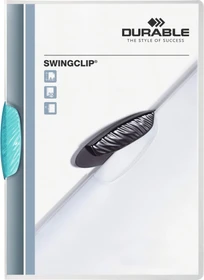 Durable Swingclip Klemmmappe, A4, mittelblau/transparent