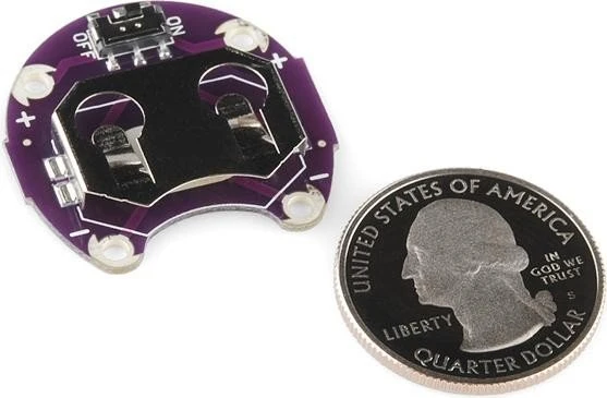SparkFun Arduino LilyPad Coin Cell Battery Holder, Switched