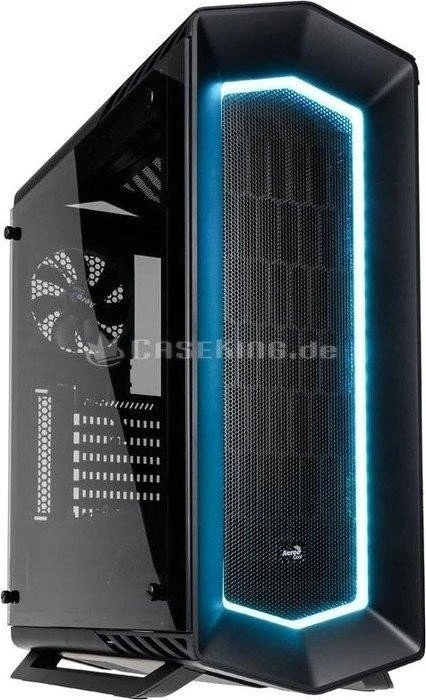 AeroCool Project7 P7-C1 Tempered Glass Edition schwarz, Glasfenster