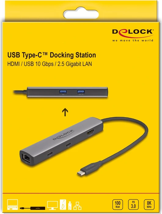 DeLOCK USB Type-C Docking Station, USB4 [Stecker]