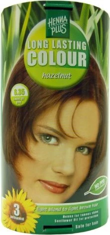 Henna Plus Long Lasting Colour Haarfarbe 6.35 Hazelnut, 100ml
