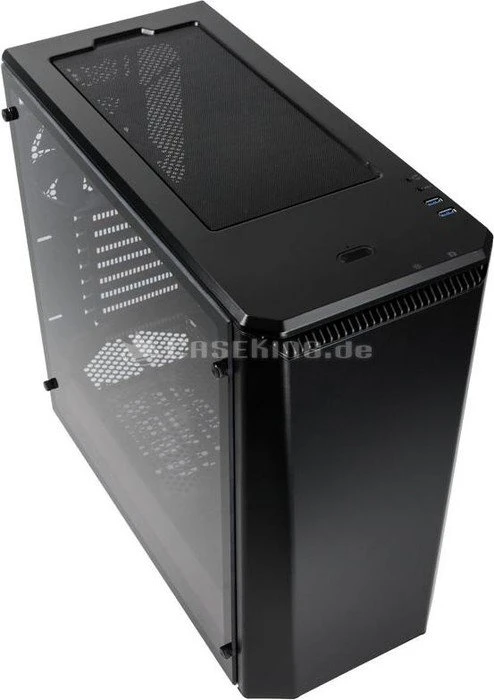 Phanteks Eclipse P400 Tempered Glass Edition, schwarz, Glasfenster