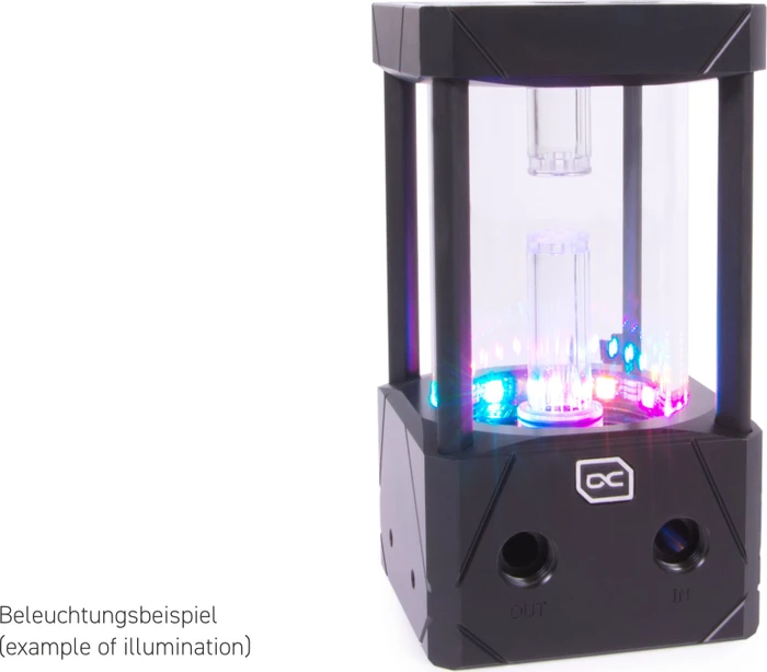 Alphacool Eisbecher Aurora D5 150mm Acetal/Glas inkl. VPP Apex D5