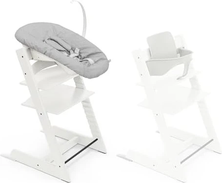 Stokke Tripp Trapp inkl. Newborn und Baby-Set 3in1 Buche white