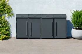Westmann Moderna Mülltonnenbox 4x 240l anthrazit