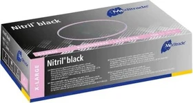 Meditrade Nitril Black Einweghandschuhe XL, 100 Stück