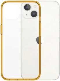 PanzerGlass Clear Case Color AntiBacterial für Apple iPhone 13 Tangerine Limited Edition