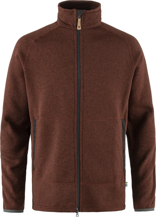 Fjällräven Övik Fleece Zip Jacke autumn leaf (Herren)