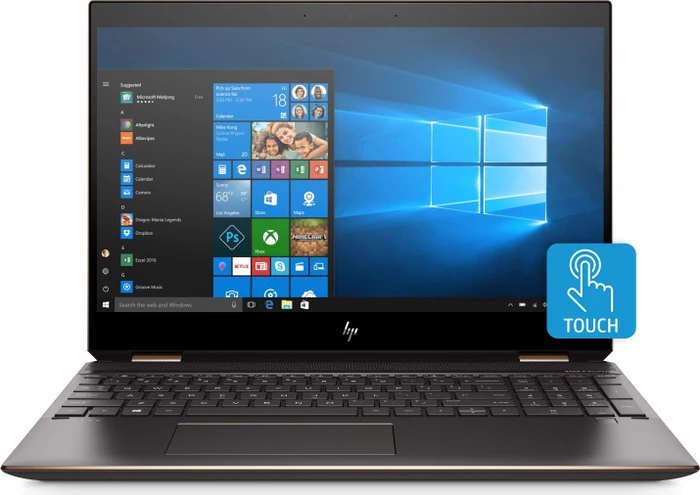 HP Spectre x360 Convertible 15-df0322ng, Dark Ash Silver, Core i7-8750H, 16GB RAM, 512GB SSD, GeForce GTX 1050 Ti, DE