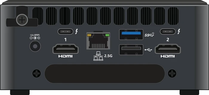ASUS NUC 11 Pro Kit - Tall - Tiger Canyon - NUC11TNHi3 / BNUC11TNHI30002, EU-Netzkabel