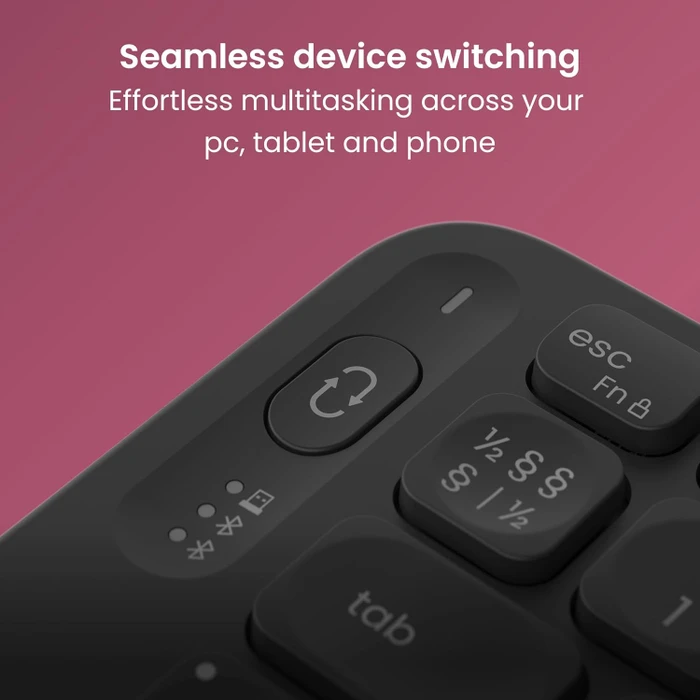 Contour Design Balance Mid-Size Compact Wireless Keyboard, schwarz, USB/Bluetooth, DE
