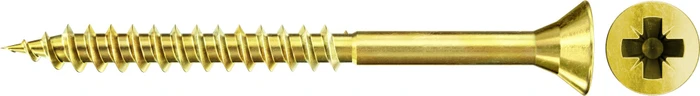 fischer ClassicFast FSPII CZP YC 200 PZ2 Spanplattenschraube, 4x60mm, 200 Stück
