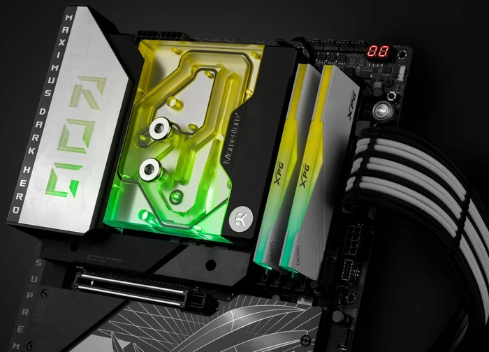 EK Water Blocks Quantum Line EK-Quantum Momentum² ASUS ROG Maximus Z790 Dark Hero D-RGB Monoblock, Nickel, Acryl