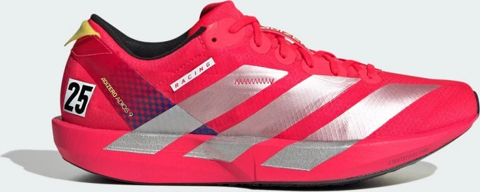 adidas Adizero Adios 9 lucid red/silver metallic/pure sulfur (Damen)