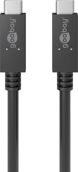 Wentronic Goobay, 100W PD, USB-C 3.2 Stecker auf USB-C 3.2 Stecker, 1m