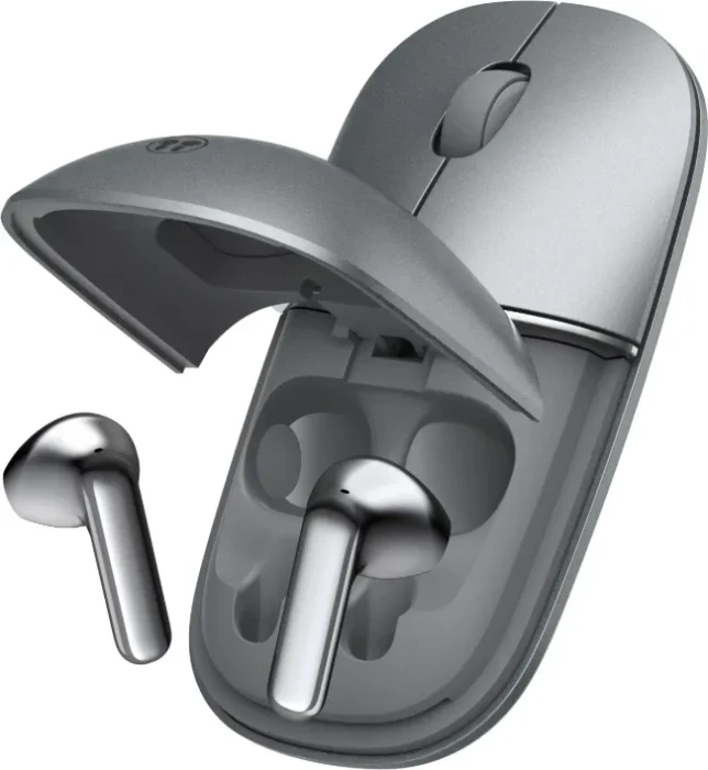 Honor Choice Yhemi MouseBuds Pro, Wireless Mouse & Earbuds 2-in-1, schwarz/grau, USB/Bluetooth