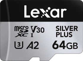 Lexar Professional SILVER PLUS R205/W100 64GB Kit, UHS-I U3, A2, Class 10