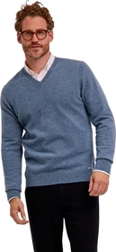 Falke Luxury V-Ausschnitt Pullover light denim (Herren)