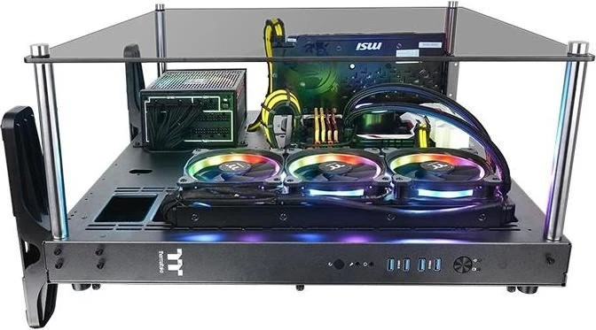 Thermaltake Core P5 TG Ti, grau, Glasfenster