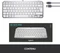 Logitech MX Keys Mini, LEDs weiß, Logi Bolt, Pale Gray, weiß/grau, USB/Bluetooth, FR Vorschaubild