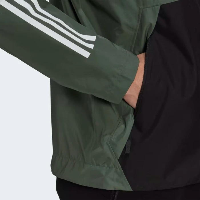 adidas BSC 3-Stripes Rain.RDY Funktionsjacke focus olive (Herren)