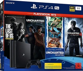 Sony PlayStation 4 Pro - 1TB PlayStation Hits Bundle schwarz