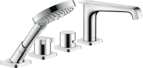 Hansgrohe Axor Citterio E 4-Loch Wannenrandarmatur mit Thermostat chrom