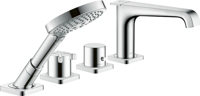 Hansgrohe Axor Citterio E 4-Loch Wannenrandarmatur mit Thermostat chrom