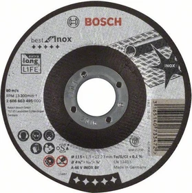 Bosch Professional A46VBF Best for Inox Trennscheibe, 115x1.5x22.23mm, 1 Stück