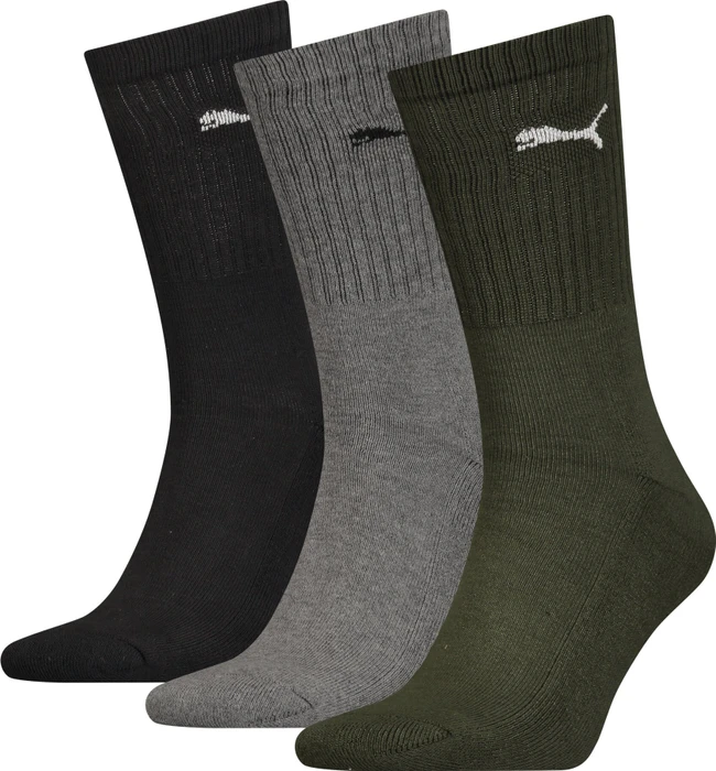 Puma Crew Socken green combo, 3 Paare (Herren)