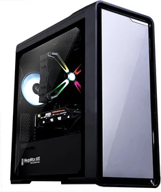 Zalman M3, schwarz, Glasfenster