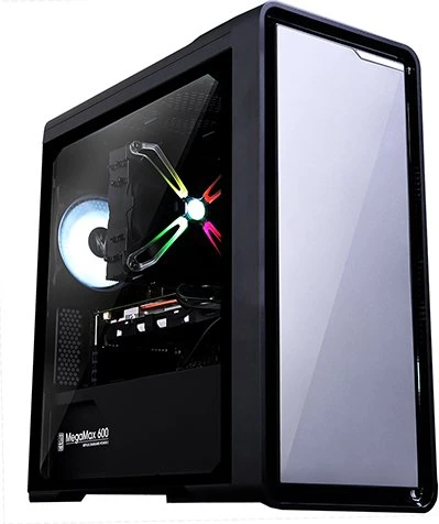 Zalman M3, schwarz, Glasfenster