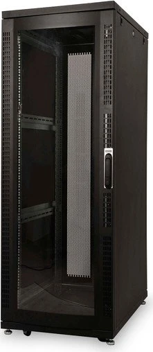 Digitus Professional Unique Serie Serverschrank 36HE, Plexiglastür, IP2X, schwarz, 1000mm tief