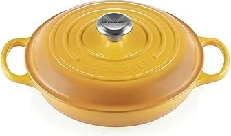 Le Creuset Gourmet-Profitopf Bräter aus Gusseisen rund 26cm 2.2l nectar