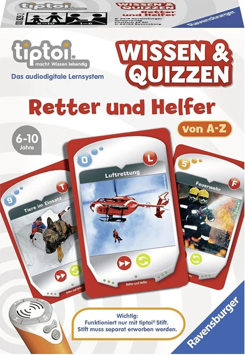 Ravensburger tiptoi Spiel: Wissen & Quizzen: Retter und Helfer