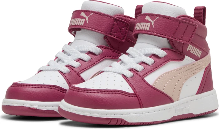 Puma Rebound V6 Mid port/rose quartz/puma white (Junior)
