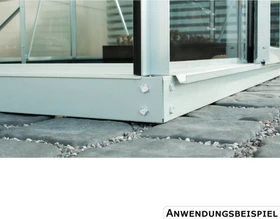 Vitavia Stahlfundament 6cm für Gewächshaus 3300 Alu