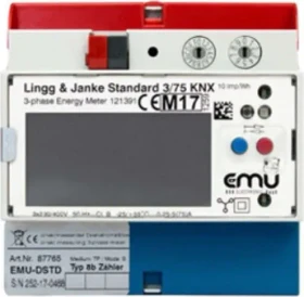 Lingg & Janke KNX Elektrozähler EMU Superior, 3-Phasen, Direktmessung, Stromzähler (87766)