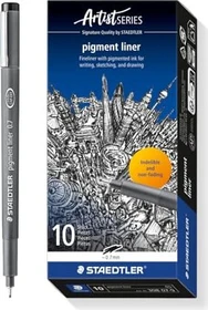 Staedtler Pigmentliner 308 0.7mm schwarz, 10er-Pack